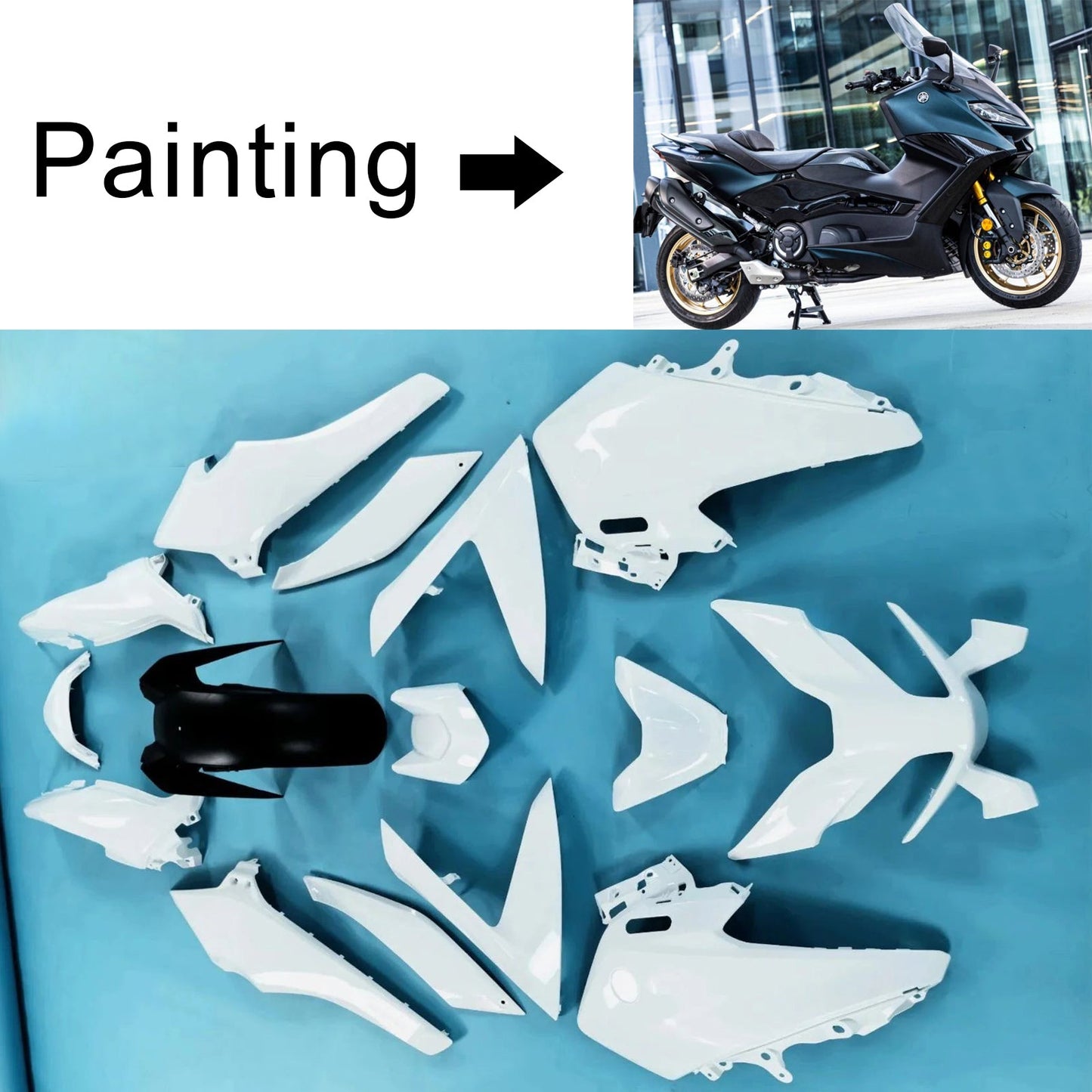 Carrozzeria kit carenatura iniezione Yamaha TMAX560 2022-2024