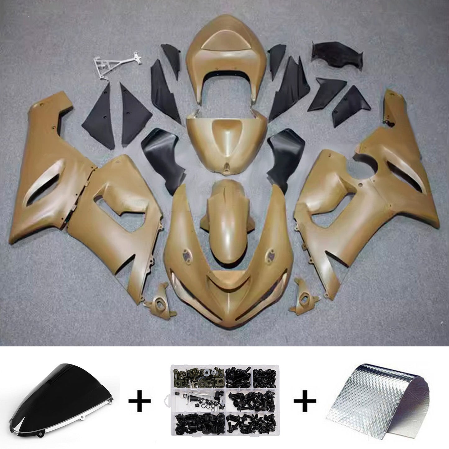 Kit carenatura iniezione in plastica ABS adatto per Kawasaki ZX6R 636 2005-2006