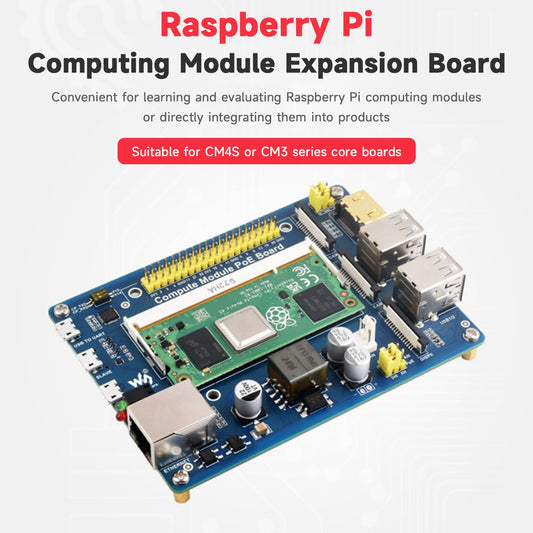 Raspberry Pi Compute Module Scheda di espansione CM4S/CM3 Baseboard Alimentazione POE
