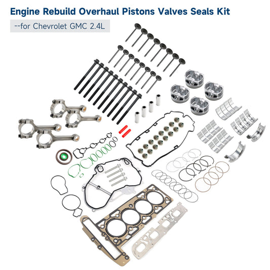 Buick Chevrolet GMC 2.4L Ricostruzione motore Revisione Pistoni Valvole Kit guarnizioni HS54874 HS26517PT