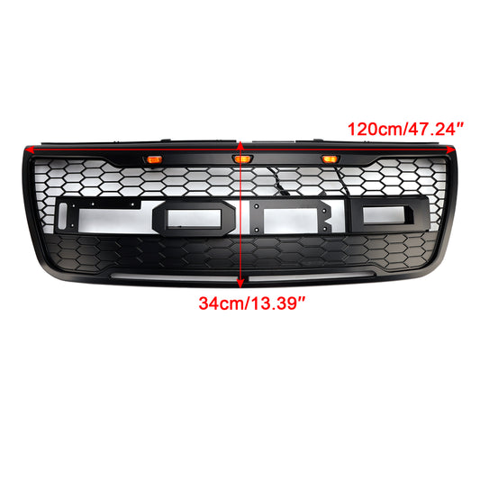 Griglia paraurti anteriore superiore grigia Ford Explorer 2012-2015 con luci