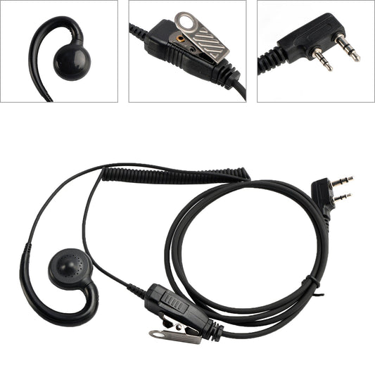 K-018 Piccolo PTT-B6 Auricolare con gancio curvo per TK-240 TH-G71A LT-2288 UV-5RA