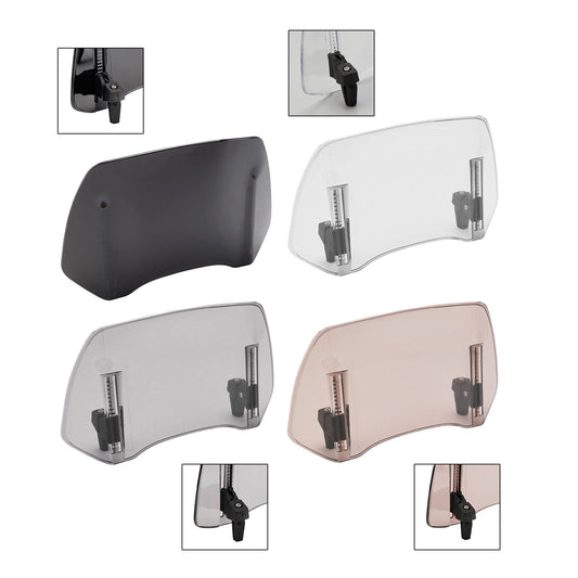 Deflettore di estensione per parabrezza regolabile universale con clip sul parabrezza