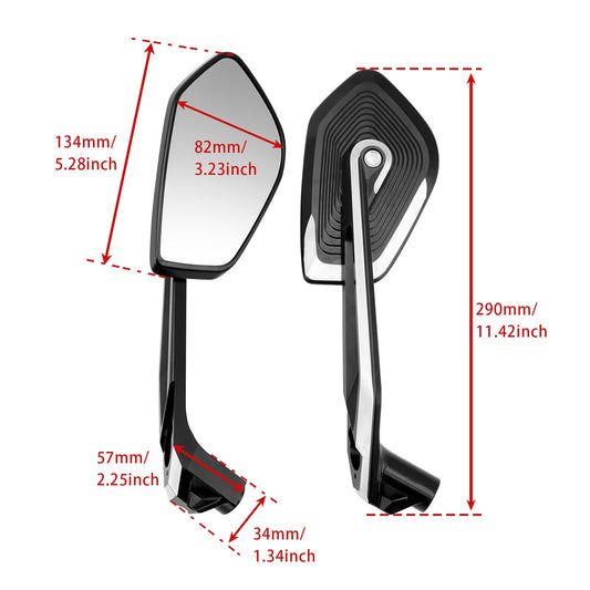 Coppia di specchietti retrovisori BMW R 1250 R (K53) 2018-2025 51168406497 51168406498