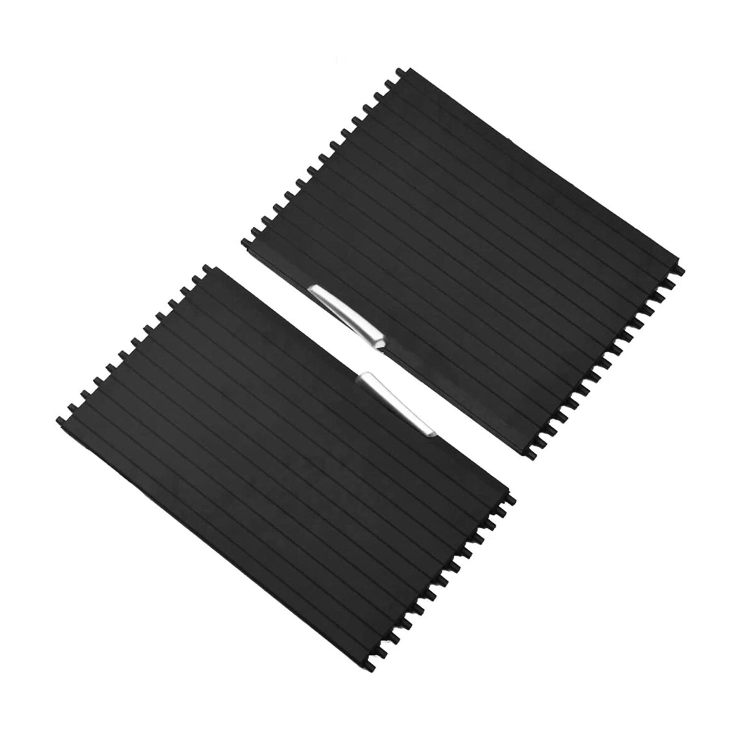 2 pezzi di supporto per console portabicchieri, copertura avvolgibile per BMW X5 X6 E70 E71 2007-2014