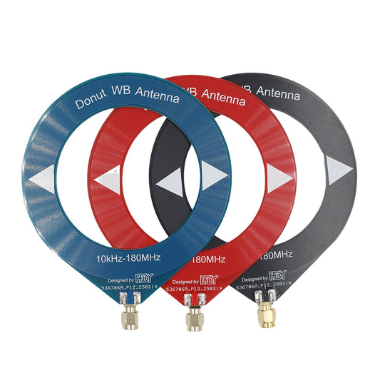 Antenna ad anello a ciambella con copertura a banda completa da 10 kHz a 180 MHz per onde corte/onde medie SDR