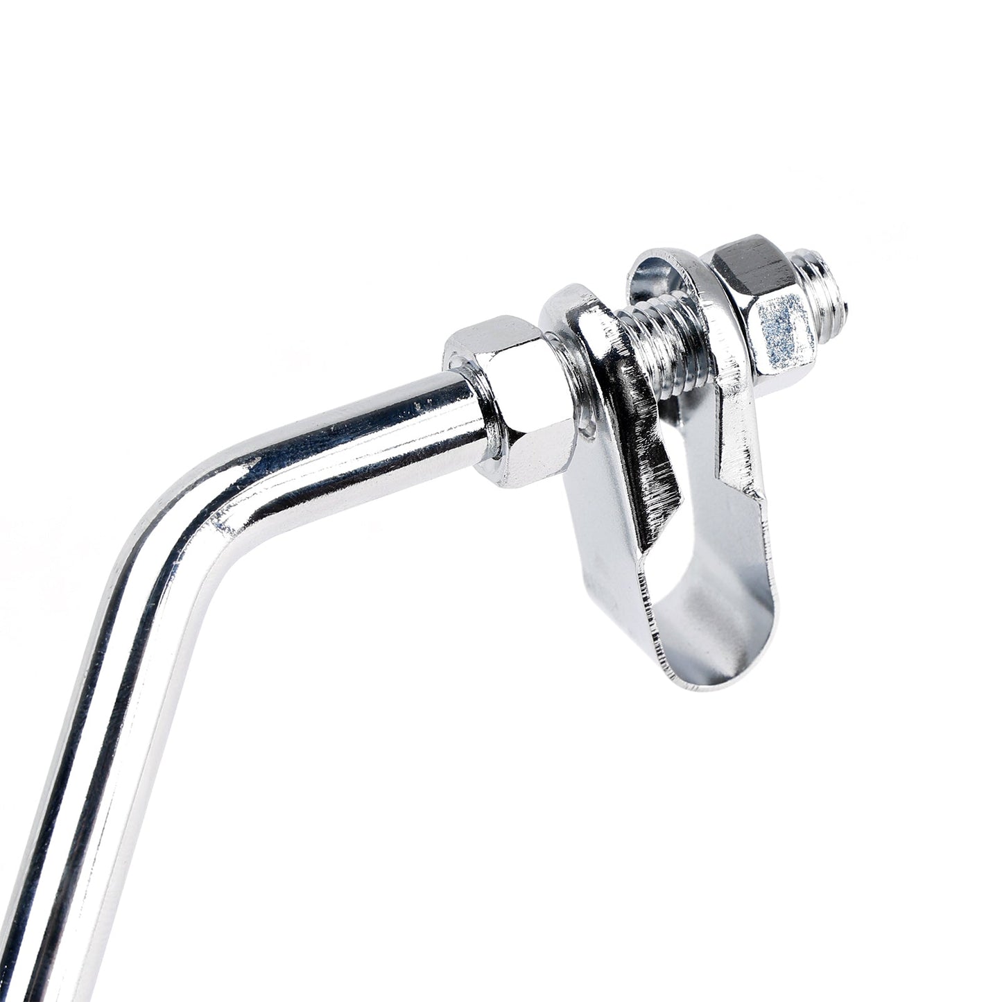 Coppia di specchietti universali per moto da 4"" cromati con morsetto - rotondi per barre da 7/8""