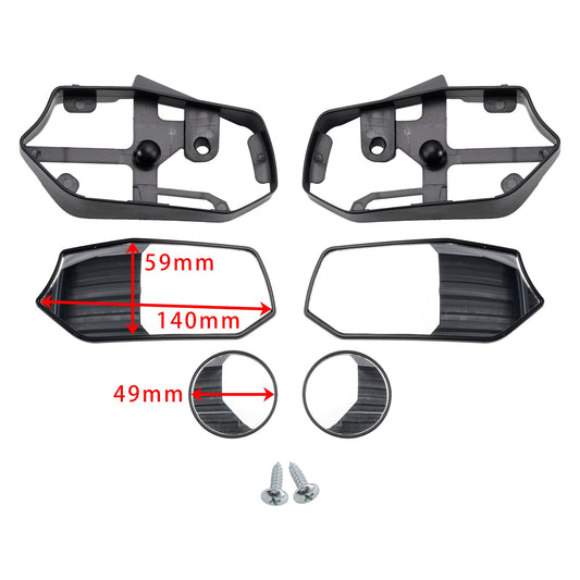 SPECCHIETTI RETROVISORI LATERALI YAMAHA XMAX 300 v2 2023 2024 COPPIA STILE SERGEANT