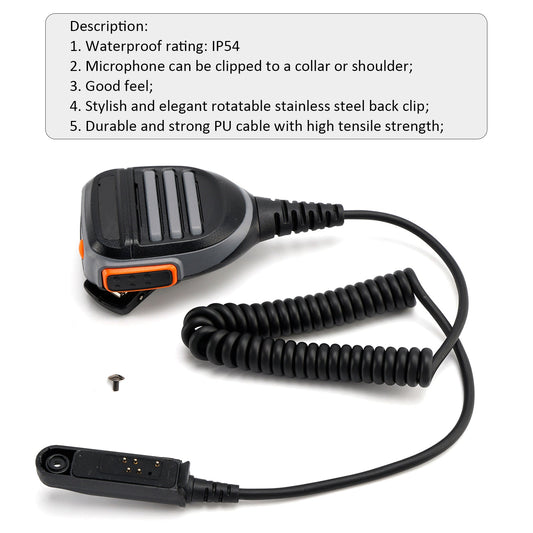 Microfono/altoparlante A58/9R-SM10 per walkie talkie A58 BF9700 GT-3WP 9R UV-XR R760