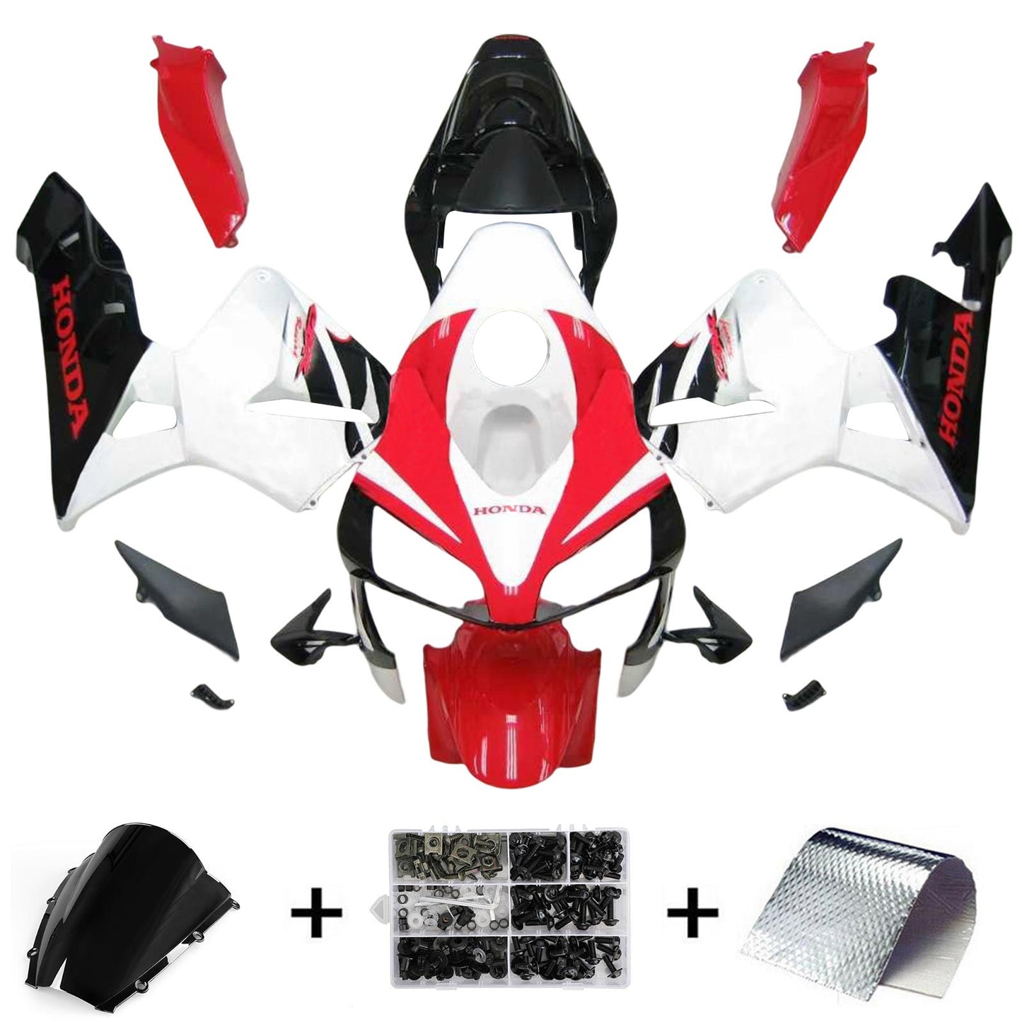 Kit carenatura per carrozzeria addominali di plastica per Honda CBR600RR 2003-2004 F5