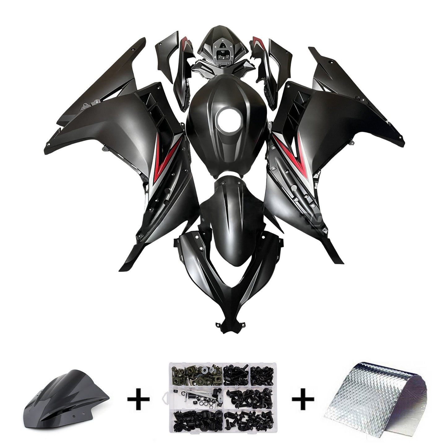 Kit carenatura iniezione in plastica ABS adatto per Kawasaki EX300 Ninja300 2013-2024