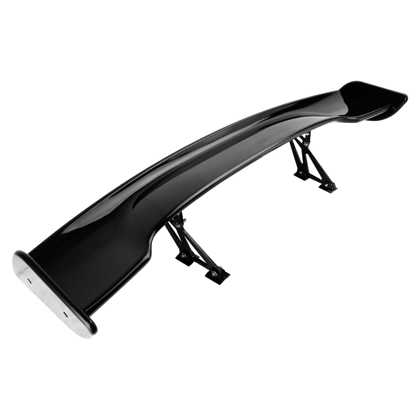 57 "145 cm Universal Racing GT Style Down Force Trunk Spoiler Wing Glossy Black