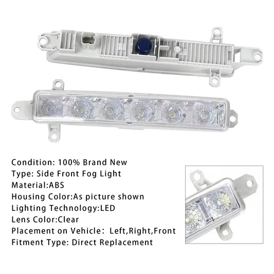 Coppia di fendinebbia diurni a LED per Citroen C3 Berlingo Peugeot 9802795580