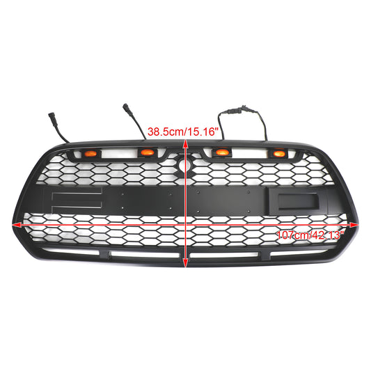 2015-201 Ford Transit MK8 8 Raptor Matt Black Front Bumper Grille Grill w/LED