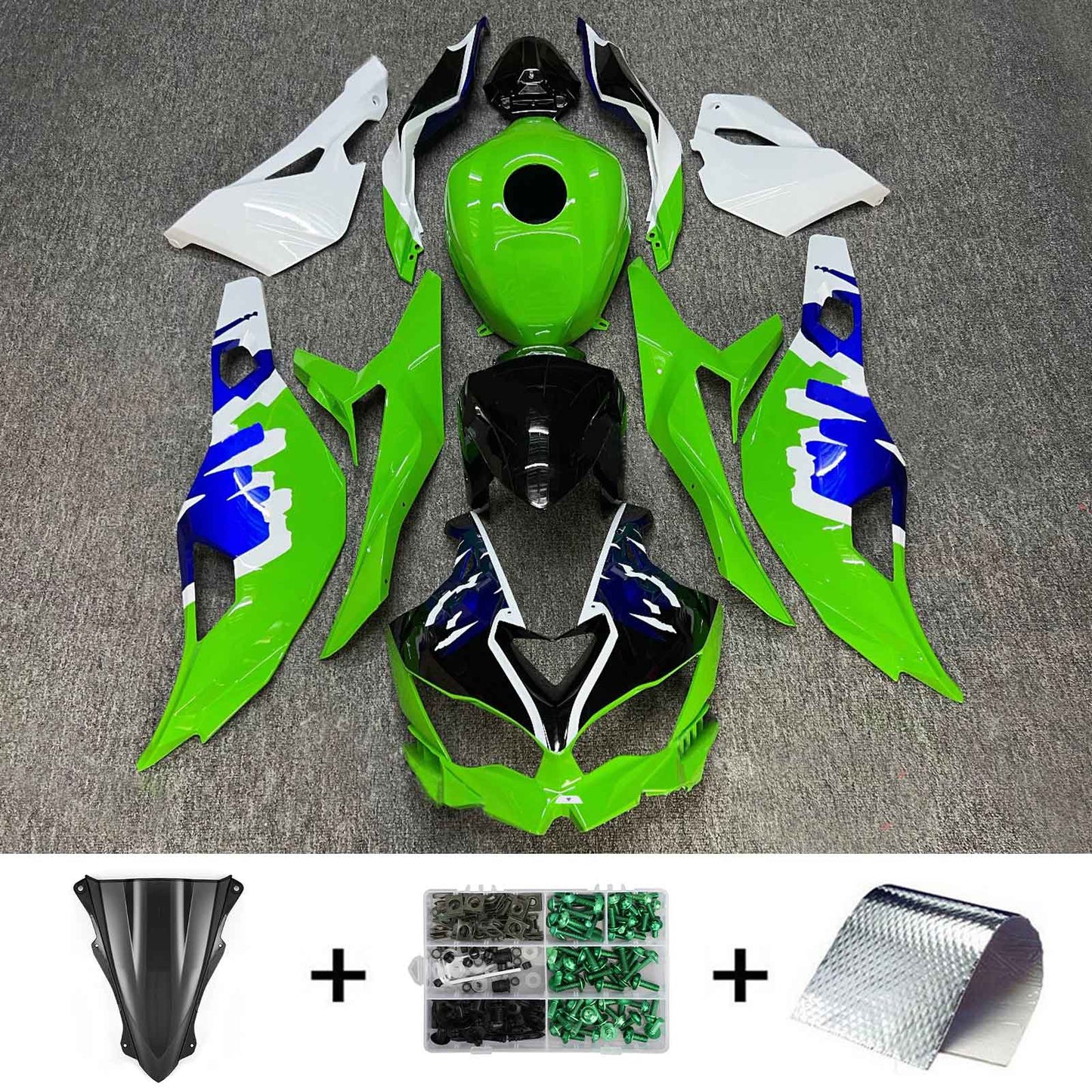 Kit carenatura iniezione Kawasaki Ninja ZX-25R ZX-4R ZX-4RR 2019-2026