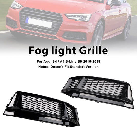 Griglia di copertura fendinebbia AUDI A4 B9 S-Line S4 2016-2018 (2 pezzi)