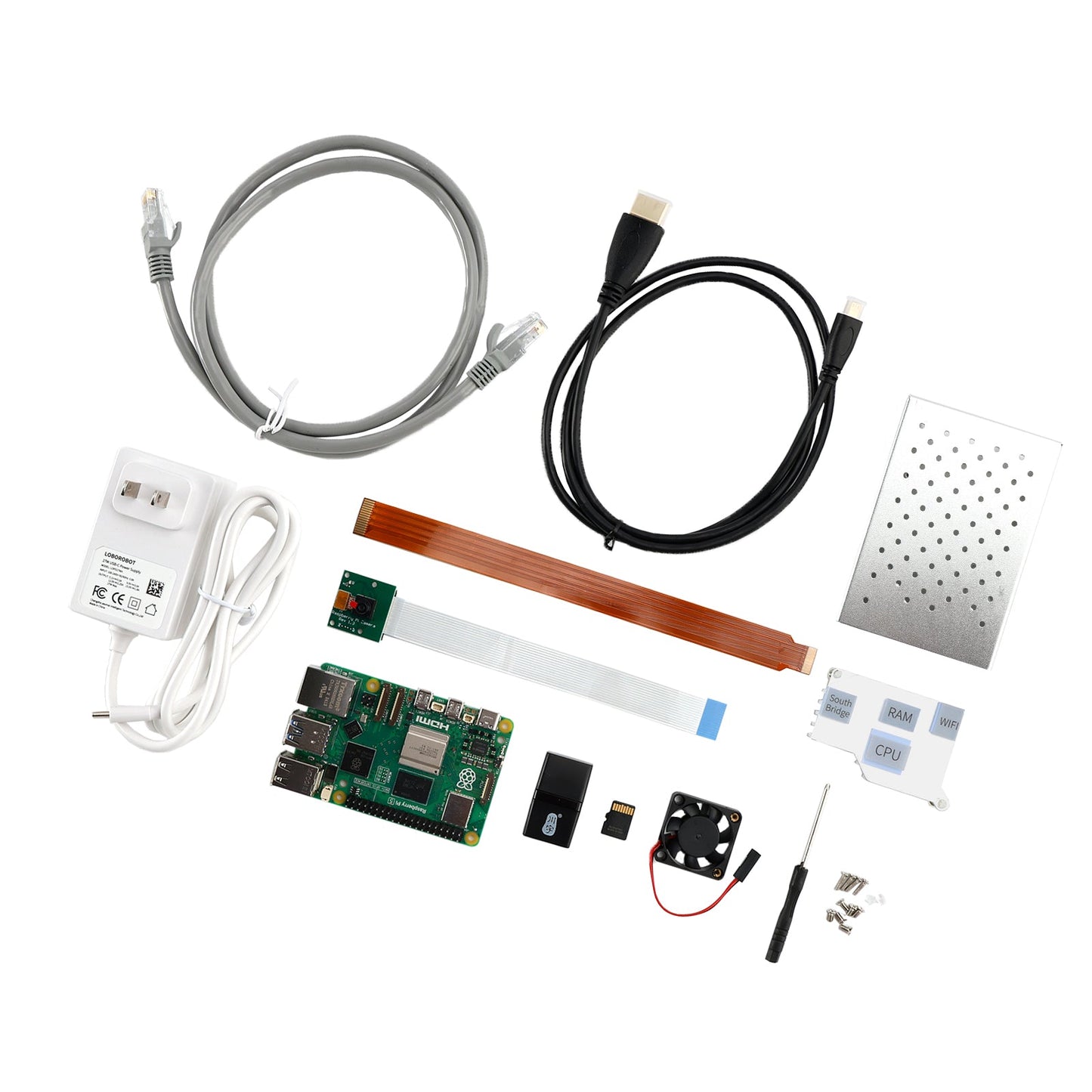 Raspberry Pi 5 Kit 8G Scheda di sviluppo Fotocamera Programmazione Python Kit avanzato