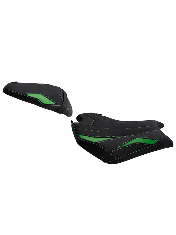 2025 - Cuscino posteriore per sedile conducente e passeggero per Kawasaki Ninja Z900 Zr900-F, colore verde.
