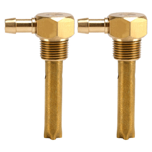 2 tubi flessibili da 5/16"" ID per sfiato serbatoio carburante filettatura 3/8""-18NPTF per serbatoi piccoli e grandi