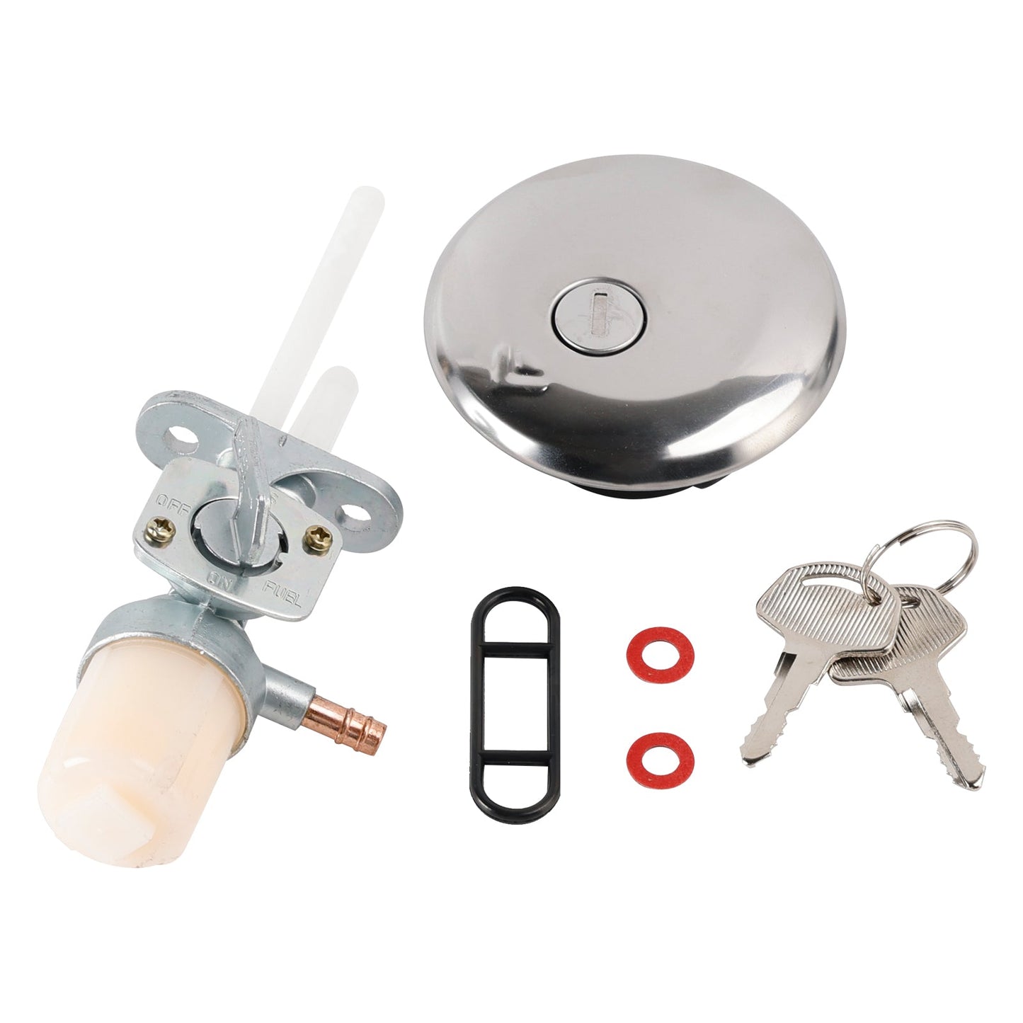 Serbatoio carburante Cafe Racer 9L / 2,4 Gal per Suzuki GN125 GN 125 250 - Argento