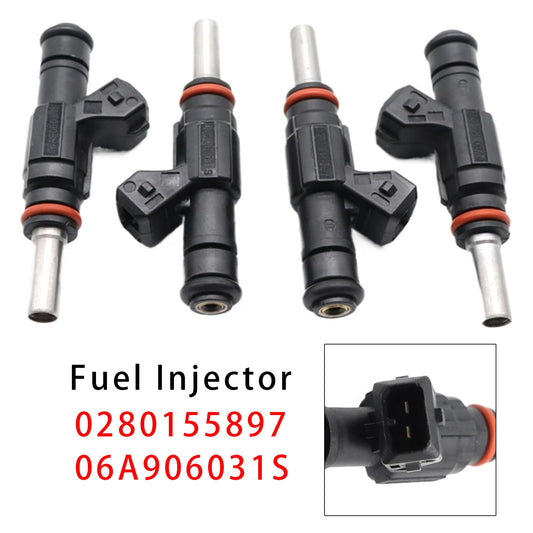 4 pezzi iniettori carburante per VW Golf IV Audi TT A3 Seat 1.8T 0280155897 06A906031S