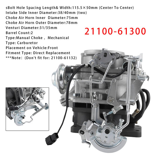 Carburatore Toyota 3F Land Cruiser FJ62 FJ70 FJ73 1984-1992 21100-61300