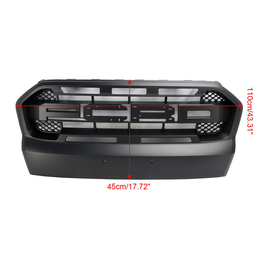 Griglia paraurti anteriore Ford Ranger 2015-2019 T7, Raptor Style Matt Black