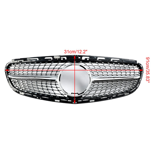 Per Mercedes Classe E W212 2013-2016 Facelift Diamond Griglia per paraurti anteriore