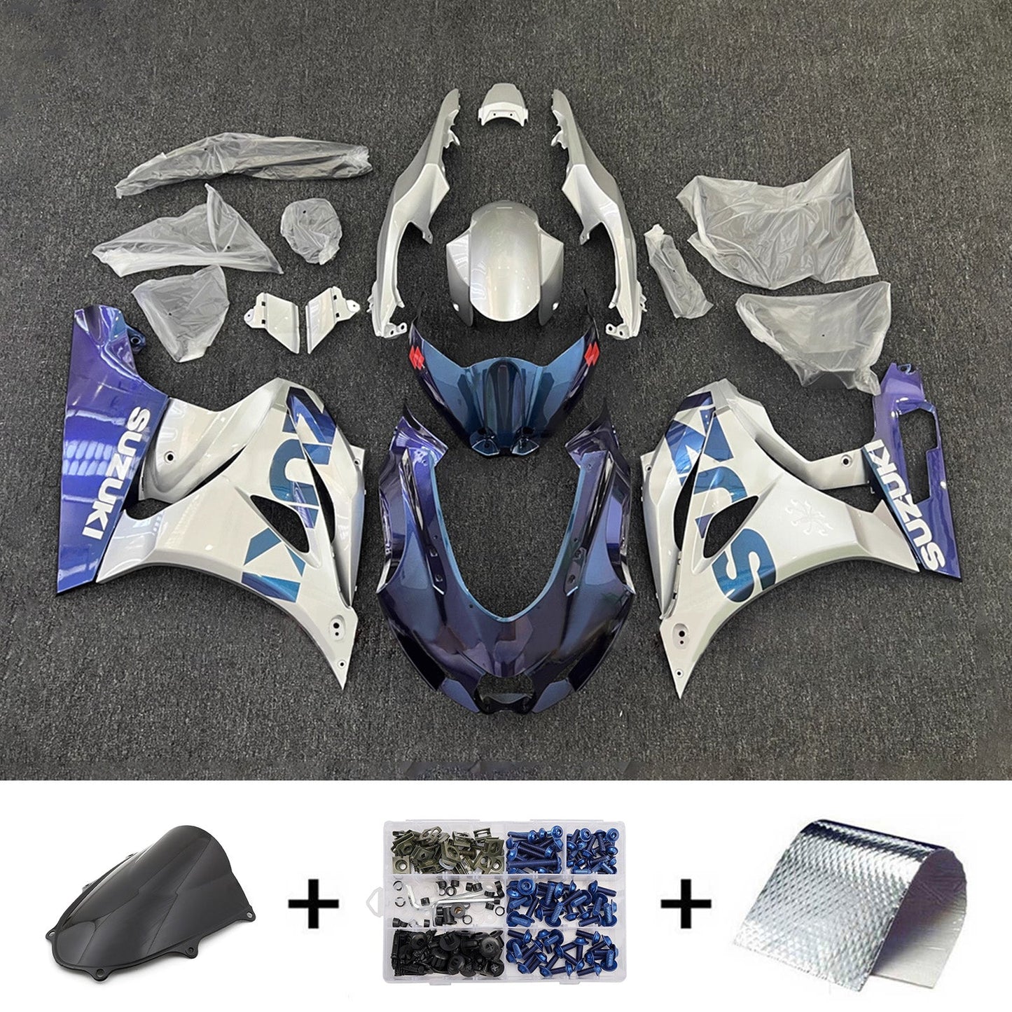Kit carenatura iniezione plastica ABS per Suzuki GSXR1000 2017-2025 K17
