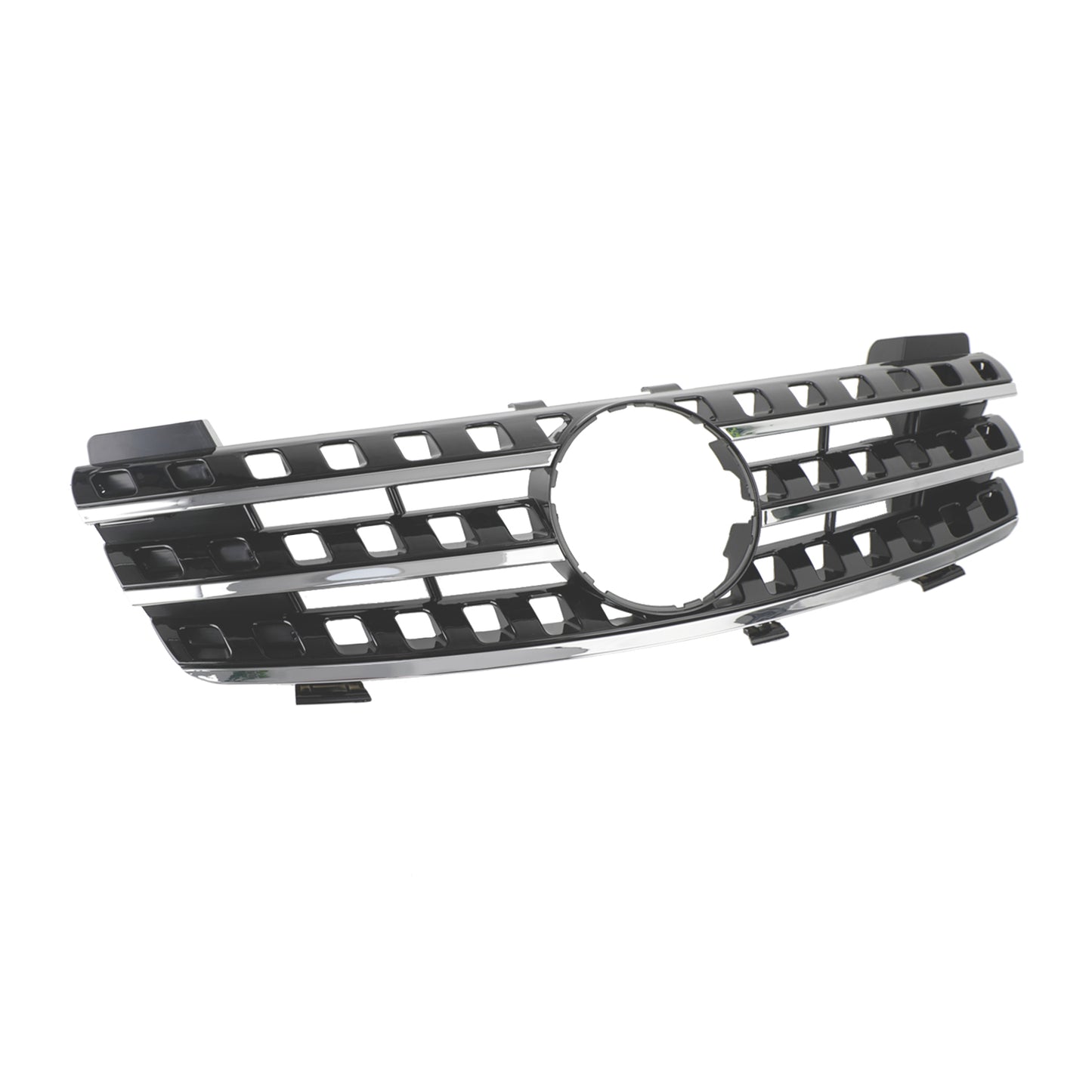Per Mercedes Classe ML W164 2005-2008 Griglia anteriore cromata/nera