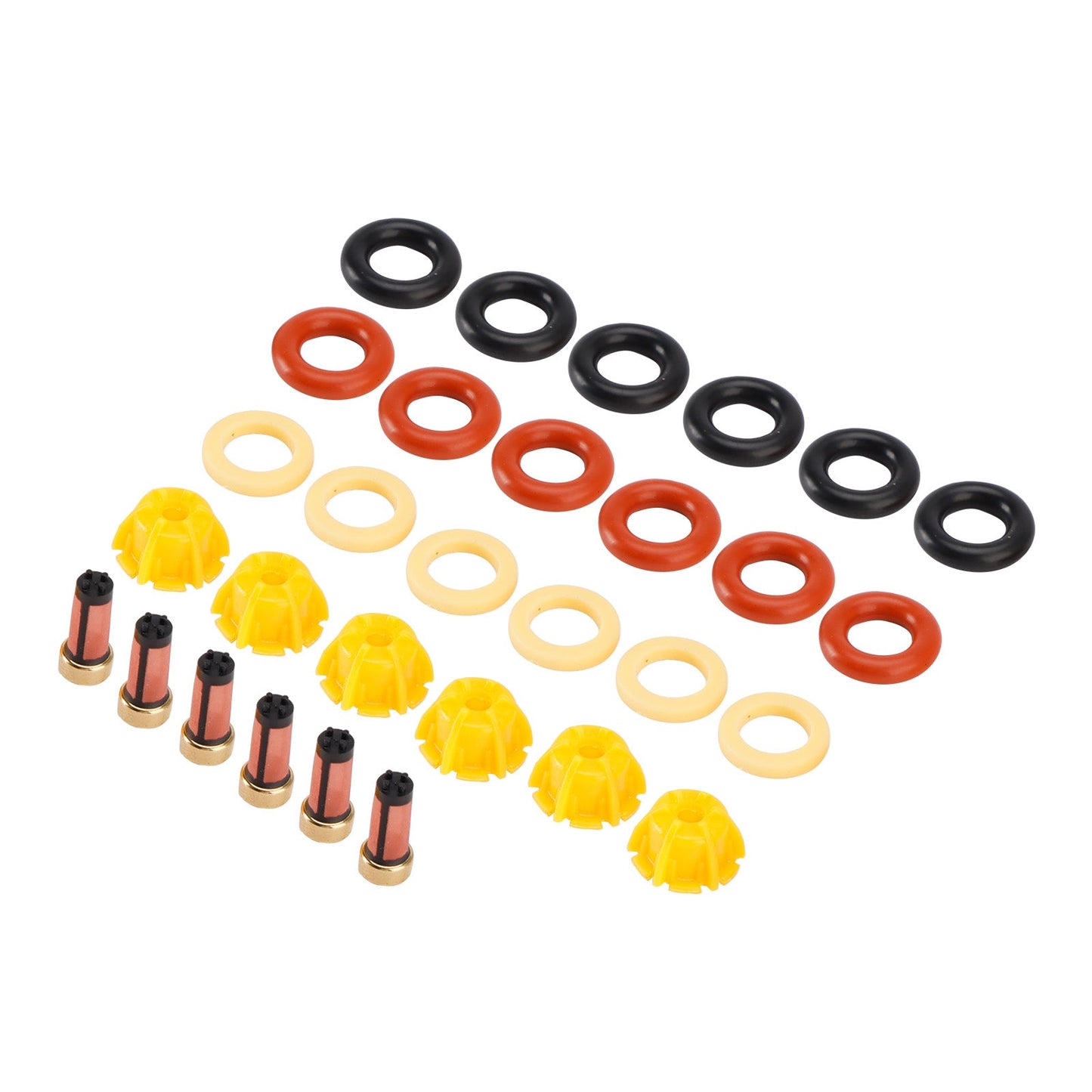 Guarnizione O-ring per iniettore carburante 0280150414 compatibile con BMW Serie 5 E34 87-93 E39 1995-2003
