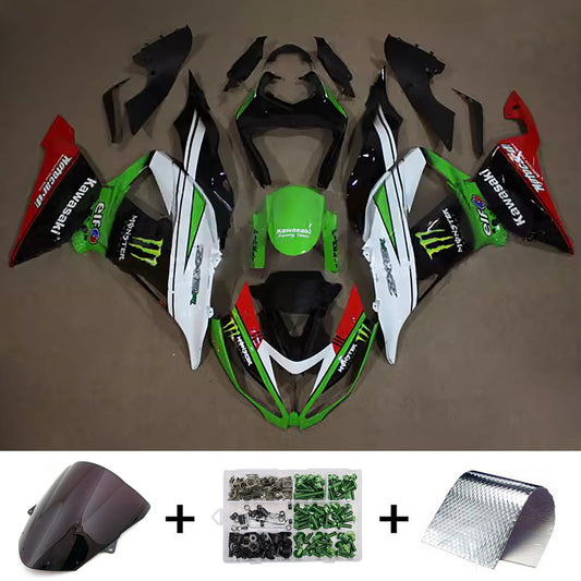 Kit carenatura iniezione in plastica ABS adatto per Kawasaki ZX6R 636 2013-2018