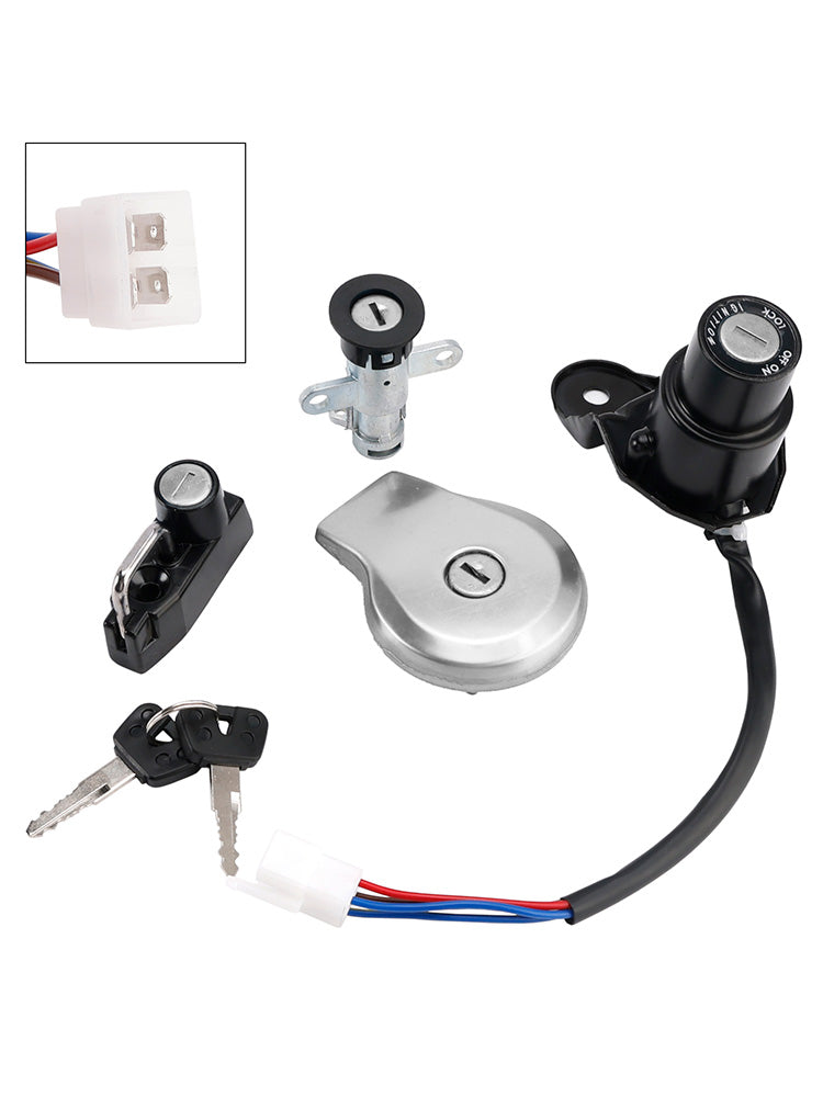 SET DI INTERRUTTORE DI ACCENSIONE, TAPPO SERBATOIO CARBURANTE E BLOCCAGGIO SELLA PER YAMAHA VIRAGO XV 535 500 S 89-04