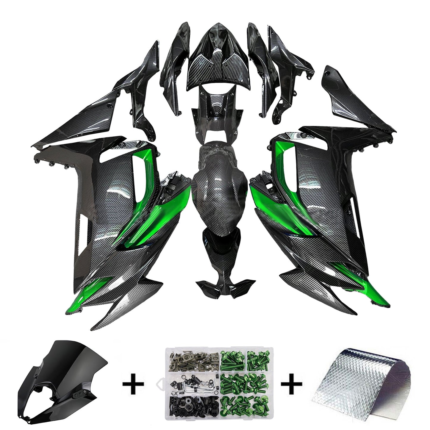 Kit carenatura iniezione ABS adatto per Kawasaki ER-6F Ninja650 2020-2026
