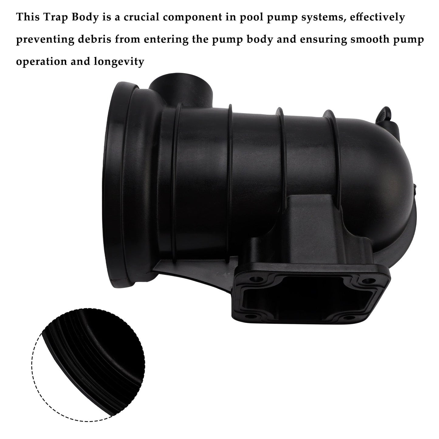 PKG 115-5"" Trap C153-53P1Z Corpo del sifone per Pentair Sta-Rite DuraGlas