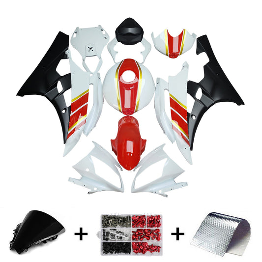 Kit carenatura iniezione plastica ABS per Yamaha YZFR6 YZF-R6 2006-2007