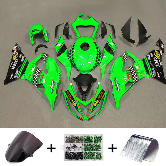 Kit carenatura iniezione in plastica ABS adatto per Kawasaki ZX6R 636 2013-2018