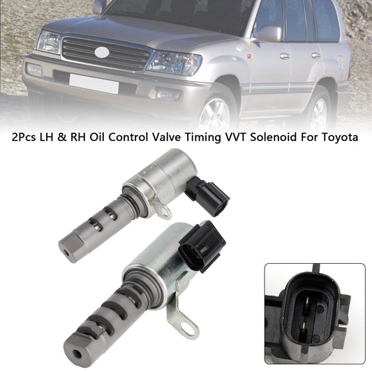 2 pezzi valvola di controllo dell'olio sinistra e destra fasatura VVT solenoide per Toyota
