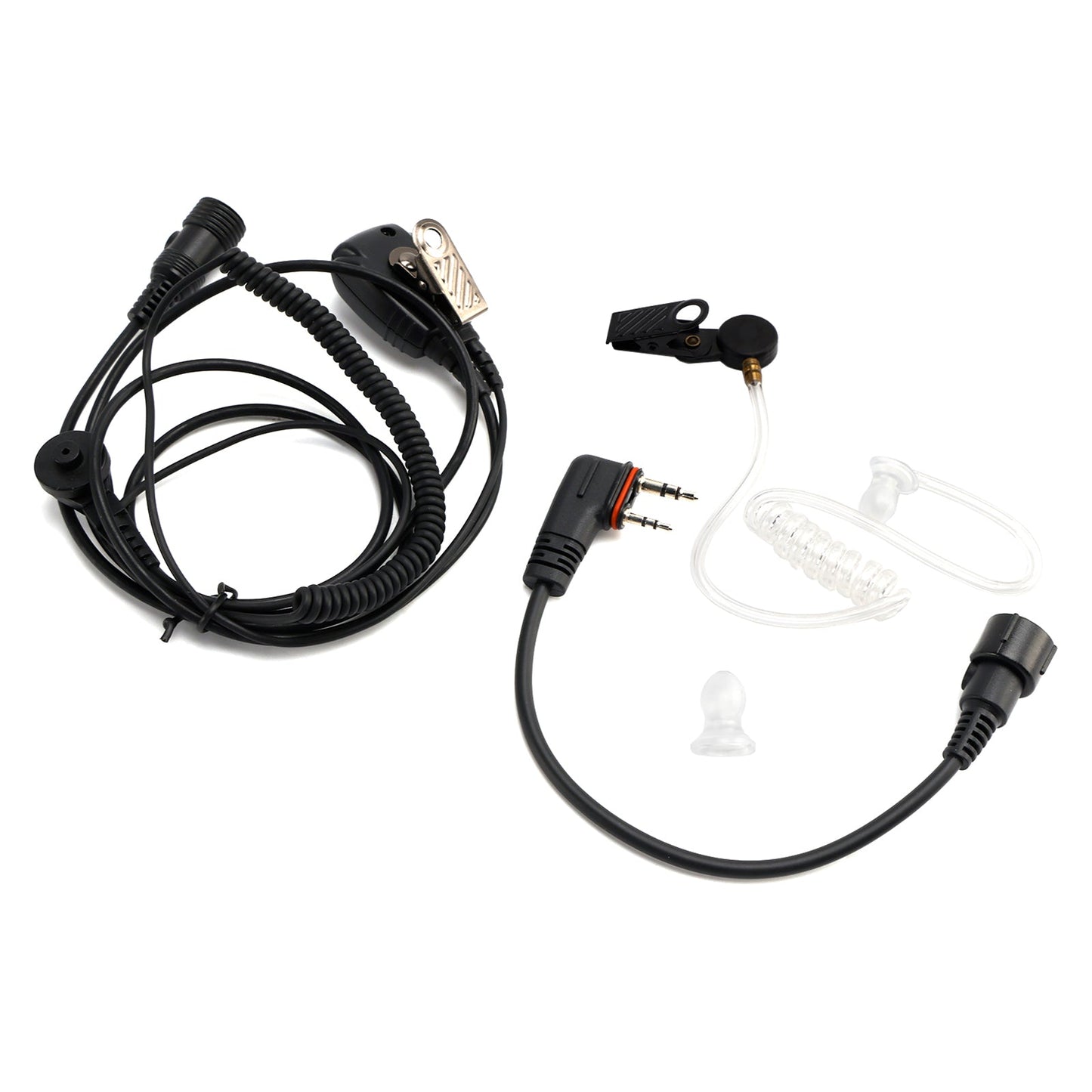 102B Auricolare in-ear con tubo d'aria trasparente e cavo A24 per ICOM A25CE A25N A24