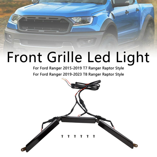 Griglia paraurti anteriore con luce a LED adatta per Ford Ranger 2015-2023 T7 T8