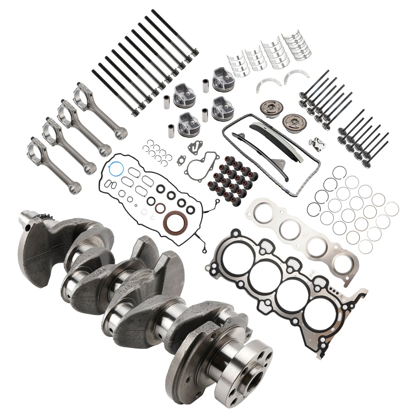 Kit di revisione e ricostruzione del motore Hyundai Kia G4NG 2.0L con fasatura delle bielle dell'albero motore