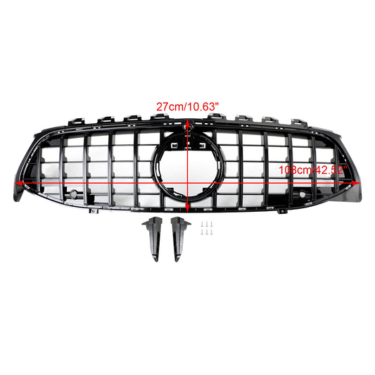 Per Mercedes BENZ CLA Class W118 C118 2020-2024 GTR Black Front Bumper Grille Grill