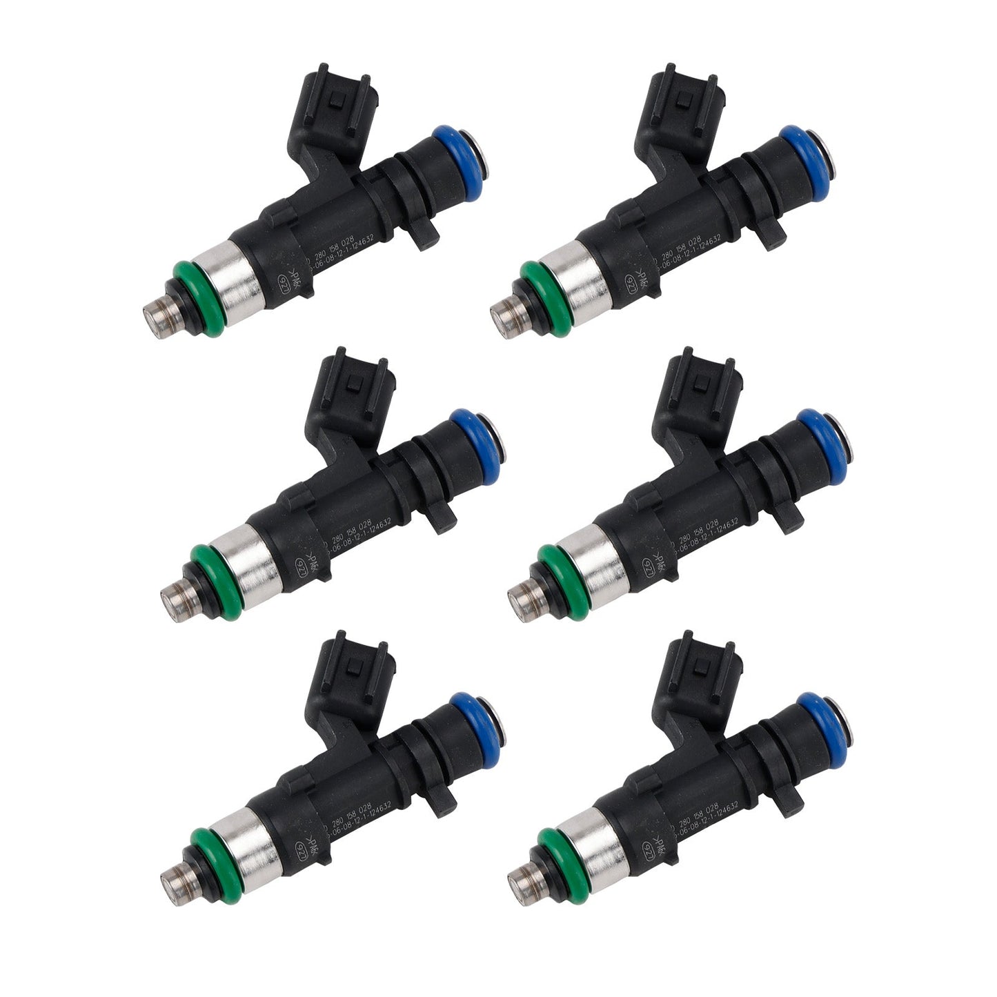 6 iniettori di carburante per Chrysler 300M 2004 Dodge Nitro 2007-2011 0280158028