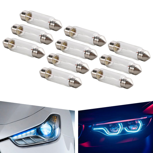 10 lampadine tubolari per auto C10W SV8.5-8 43MM 6429 24V 10W per OSRAM