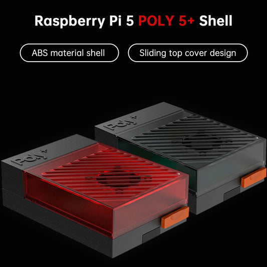 Raspberry Pi 5 POLY5+ Case Argon POLY 5+ Box compatibile con ventola di raffreddamento PWM ABS
