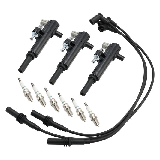 2011-2012 RAM 150 V6 3.7L 3x Bobina di accensione+6x Candela+3x Cavo UF640