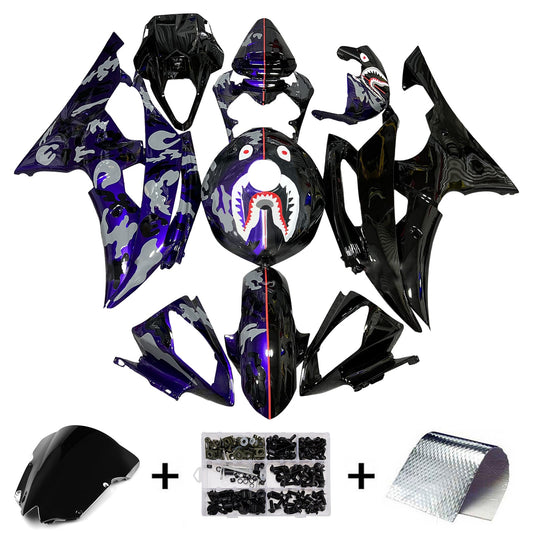 Kit carenatura iniezione plastica ABS per Yamaha YZFR6 YZF-R6 2008-2016