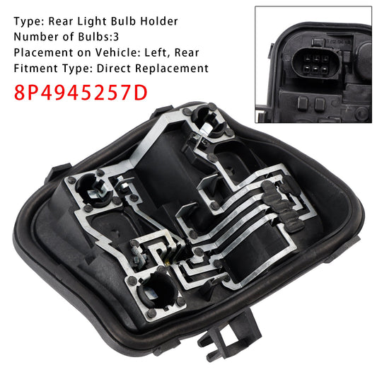 Supporto lampadina luce posteriore sinistra Audi A3 5 PORTE Sportback 2009-2013 8P4945257D