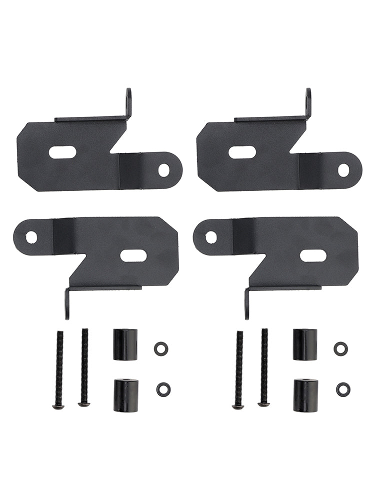 Confezione da 2 staffe di montaggio luci nere per montante A 7318 per Jeep Wrangler JL 2018-2019