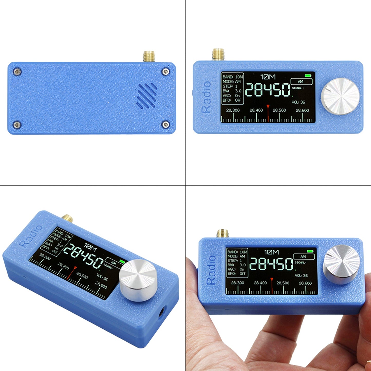 Ricevitore radio portatile SI4732 0,5-108 MHz LSB AM FM Mini tascabile per tutte le bande